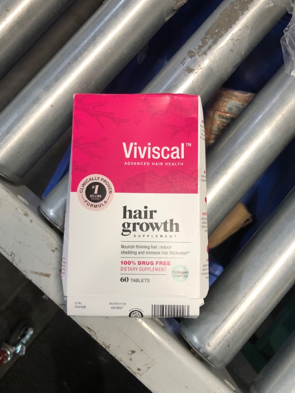 Photo 3 of ***(EXP:2027 )NONREFUNDABLE***Viviscal Hair Growth Supplements for Women to Grow Thicker, Fuller Hair, Clinically Proven with Proprietary Collagen Complex, 60 Count (Pack of 1), 1 Month Supply