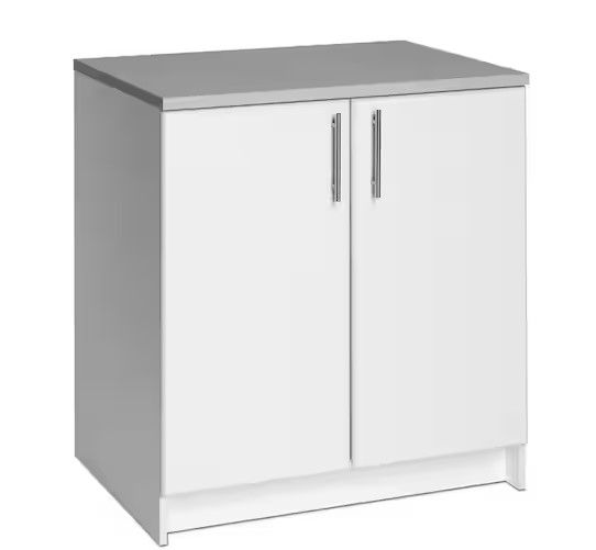 Photo 1 of **PARTS ONLY NON REFUNDABLE**READ NOTES**
Wood Freestanding Garage Cabinet in White (32 in. W x 36 in. H x 24 in. D)
