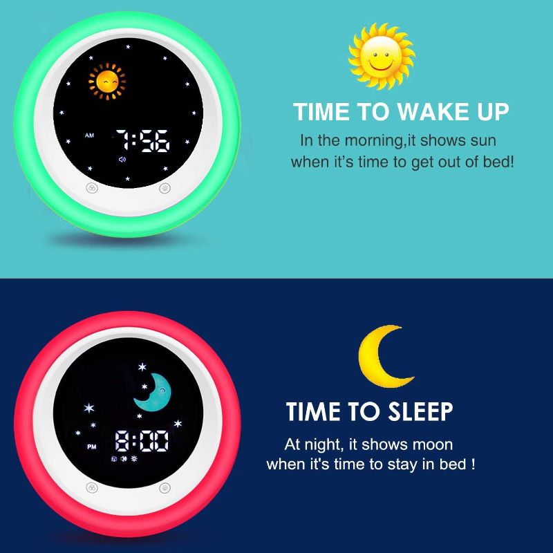 Photo 1 of *** DOES NOT TURN ON** I.CODE Sun & Moon Rise Kids Alarm Clock, Children's Sleep Trainer ,
