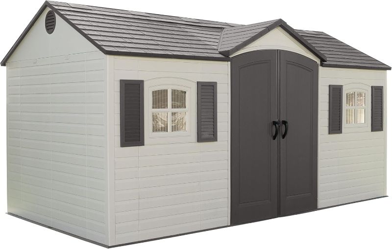 Photo 1 of *** PARTICAL SET, TRUCK/TRAILER PICKUP ONLY*** Lifetime 6446 Outdoor Storage Shed, 8 x 15 Foot, Desert Sand