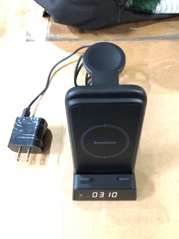 Photo 2 of (READ FULL POST) Charging Station for Samsung S24 Ultra, SwanScout 703S, Wireless Charger for Samsung Galaxy S24+/S24/S23 Ultra/S23/S22/Note 20, Galaxy Watch Ultra/7/6/5/4, Galaxy Buds 3 Pro/3/2 Pro (for Travel)