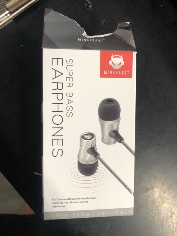 Photo 2 of ***FACTORY SEALED*** MINDBEAST Super Bass 90%-Noise Isolating Earbuds with Microphone and Case-Amazing Sound Effects and Game Experience for Women