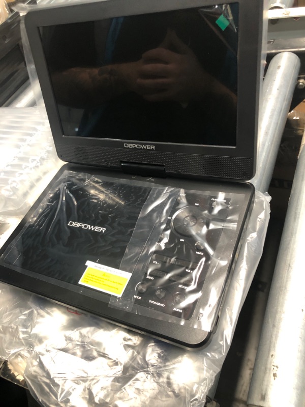 Photo 4 of ***FACTORY SEALED***
DBPOWER 12" Portable DVD Player with 5-Hour Rechargeable Battery, 10" Swivel Display Screen and SD/ USB Port, with 1.8m Car Charger, Power Adaptor and Car Headrest Mount, Region Free (Black)