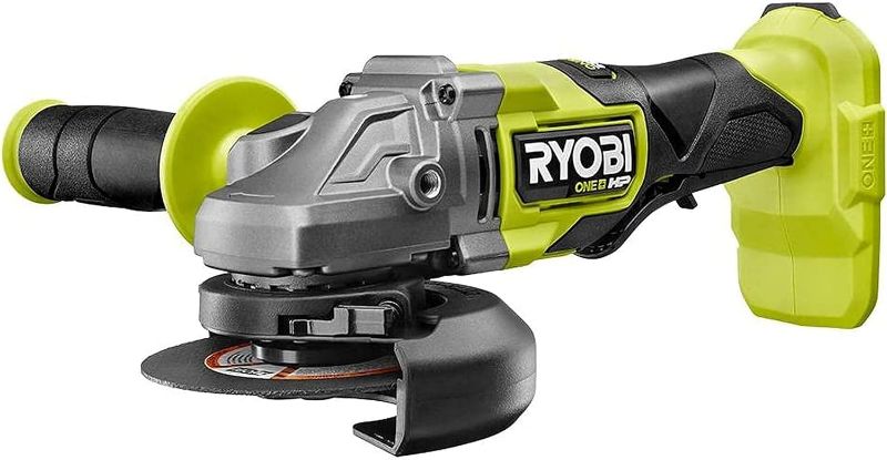 Photo 1 of ***NO BATTERY OR ATTACHMENT***
RYOBI ONE+ HP 18V Brushless Cordless 4-1/2 in. Angle Grinder (Tool Only) PBLAG01B
