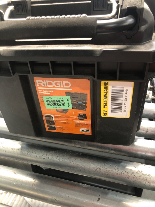 Photo 3 of **DIRTY**
RIDGID 28 in. Mobile Job Box
