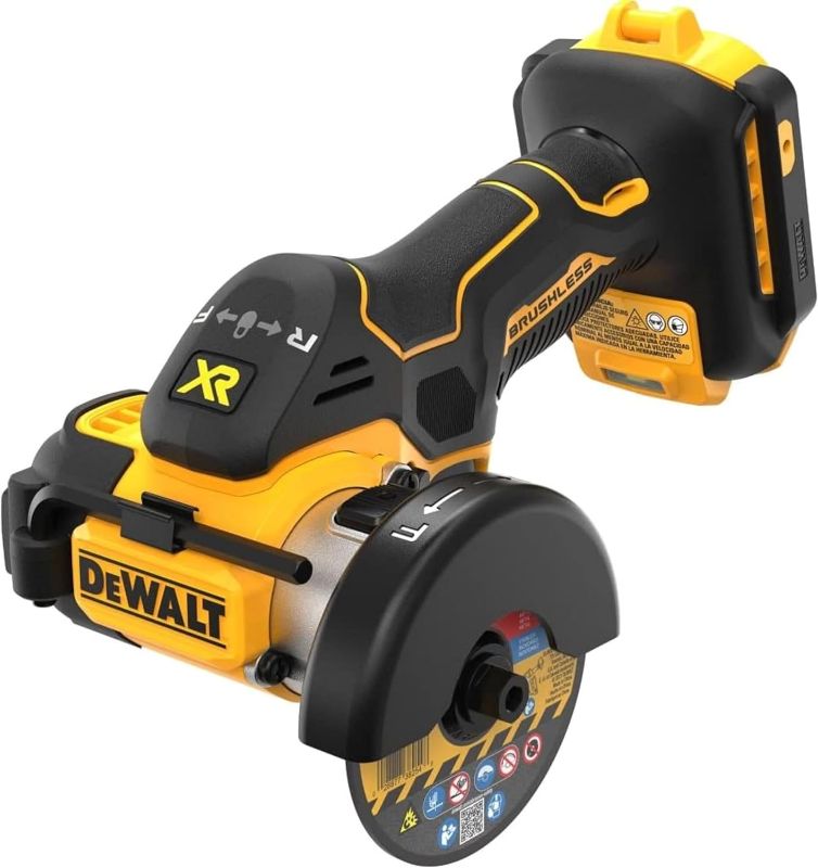 Photo 1 of ***USED / MISSING BATTERY***
DEWALT 20V MAX XR Cut Off Tool, Brushless and Compact, Bare Tool Only (DCS438B)
