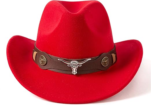 Photo 1 of Gossifan Classic Womens Western Cowboy Cowgirl Hats with Wide Belt