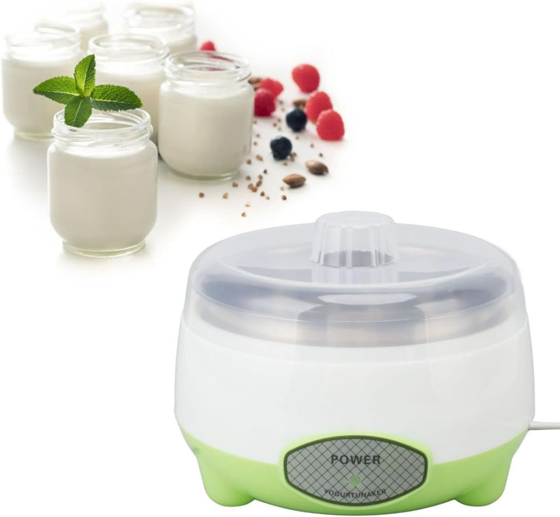 Photo 1 of Compact Yogurt Maker Machine Stainless Steel Container for Homemade DIY Yogurt Green Stainless Steel Yogurt Maker Machine DIY Yogurt Maker Machine Compact Yogurt Maker Machine