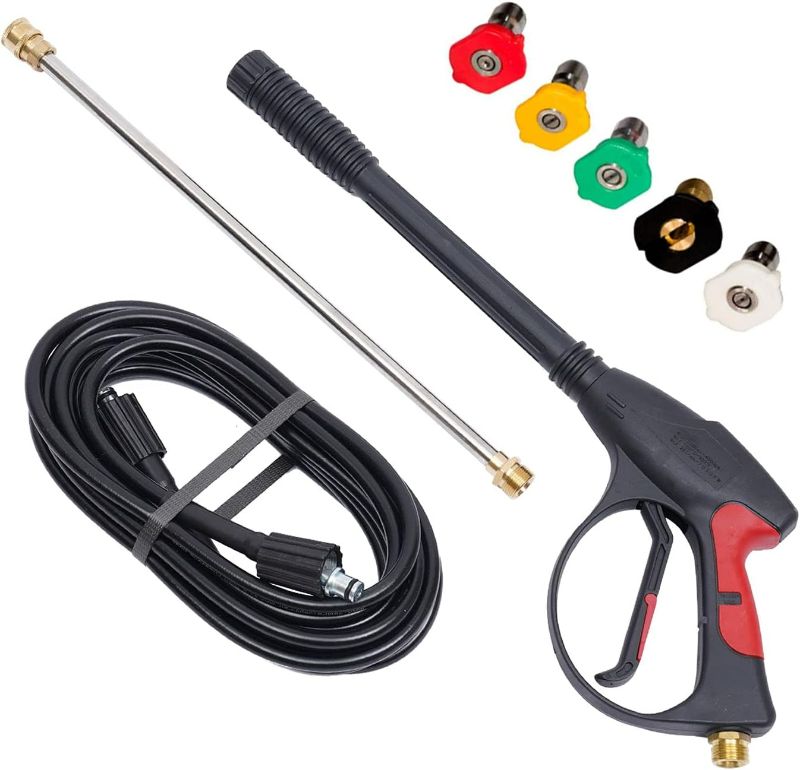 Photo 1 of 3000 PSI Pressure Washer Gun Power Washer Spray Gun Kit with Universal M22 Connector and 5 Quick Connect nozzles for Generac Briggs Craftsman