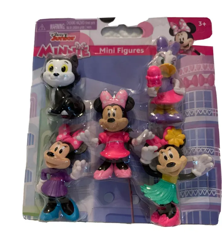 Photo 1 of Just Play Mini Minifigures Disney Junior 5 Pack Collectible Figures 1.75" to 2.75", Toys for Kids Ages 3+