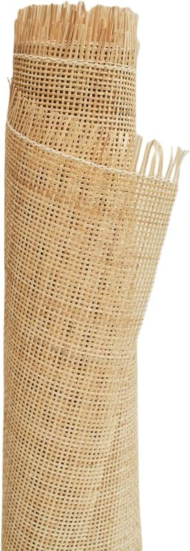 Photo 1 of 24" Width Natural Rattan Square Webbing, Radio Weave, Rattan for Caning Projects (2 Feet)