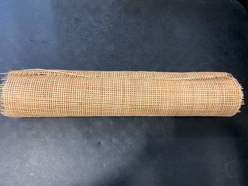 Photo 2 of 24" Width Natural Rattan Square Webbing, Radio Weave, Rattan for Caning Projects (2 Feet)