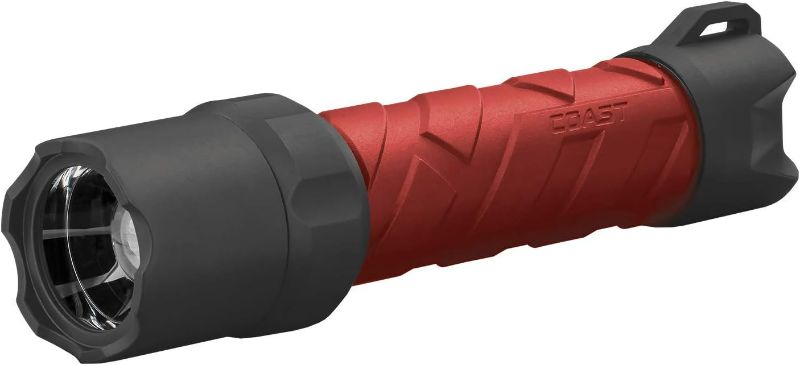 Photo 1 of Coast Polysteel 600R 530 Lumen Rechargeable LED Flashlight, Red