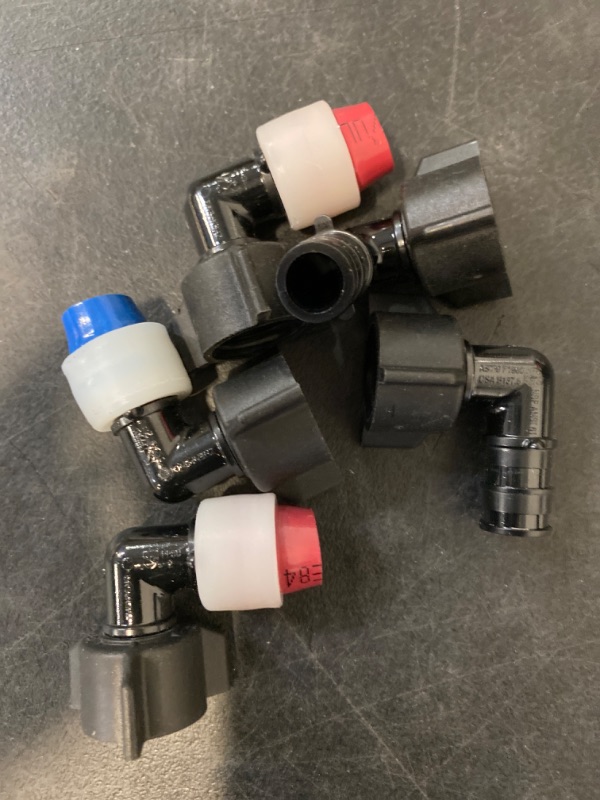 Photo 2 of 5 Pack Pex A Expansion 1/2 inch x 1/2 inch Female NPT 90 Degree Elbow Swivel Adapter Fitting Poly PPSU for PEX-A Pipe/Tubing, ASTM F1960 (5pcs 1/2")