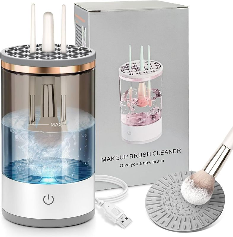 Photo 1 of Electric Makeup Brush Cleaner, Quick Efficient Machine for Deep Cleaning All Types of Brushes, Portable Compact Design for Travel Home Use, for Makeup Lovers & Professionals