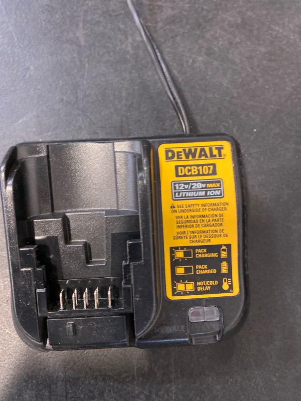 Photo 2 of DeWALT DCB107 12V/20V MAX Lithium Ion Charger (Bulk Packed)