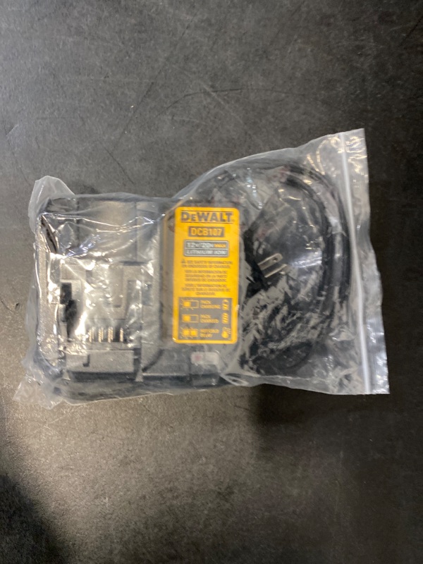 Photo 3 of DeWALT DCB107 12V/20V MAX Lithium Ion Charger (Bulk Packed)