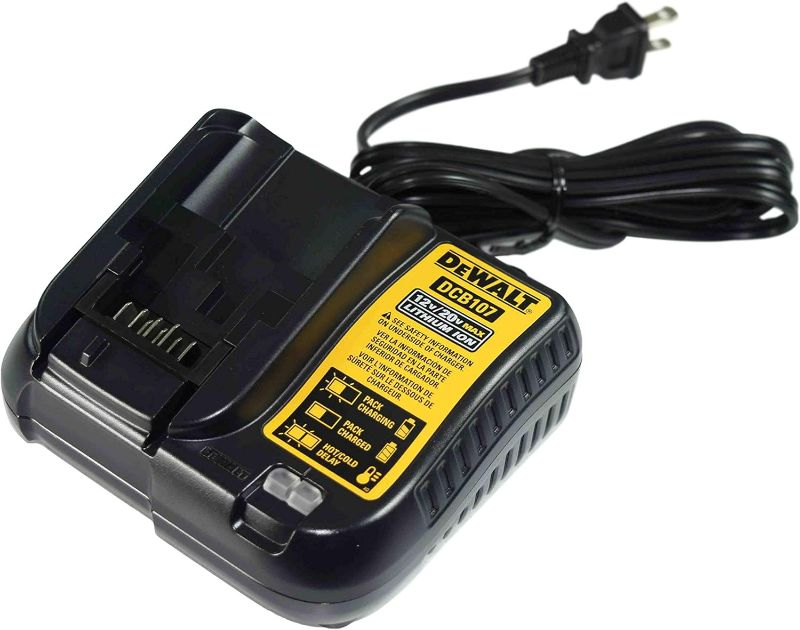 Photo 1 of DeWALT DCB107 12V/20V MAX Lithium Ion Charger (Bulk Packed)