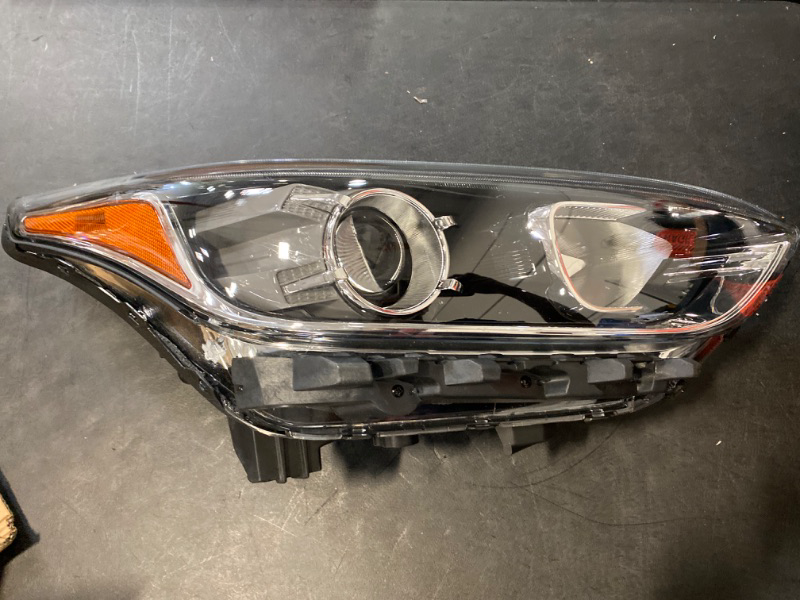 Photo 2 of Headlight Assembly, for 2019 2020 2021 Kia Forte Sedan, Right Side Halogen Front Headlamp Replacement Black Housing Clear Lens (Passenger Side)