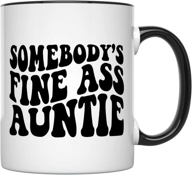 Photo 1 of YouNique Designs Aunt Coffee Cup – Portable Coffee Mug 11oz, Funny BAE Best Aunt Ever Coffee Mugs, Aunt Gifts for Women Tea Mug, Gifts for Aunt Mug, Best Aunt Gifts from Niece, Ever