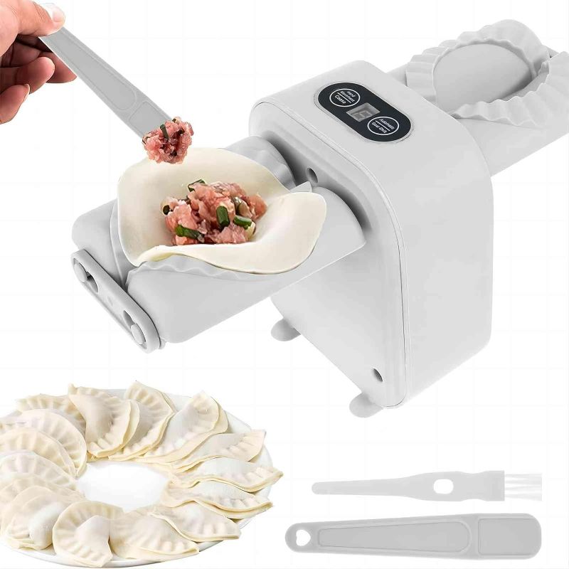 Photo 1 of Dumpling Maker?Automatic Electric Dumpling Maker Machine,Easy Dumpling Maker Machine for Kitchen,Adjustable & Easy to Operate Rapid Forming Dumpling Mold(Grey)