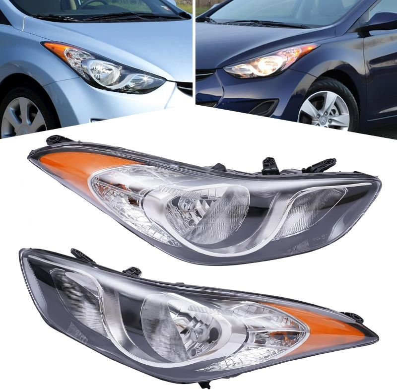 Photo 1 of 2011 2012 2013Hyundai Elantra Headlight Assembly, Halogen Headlamp Replacement with Passenger Side & Driver Side Left & Right