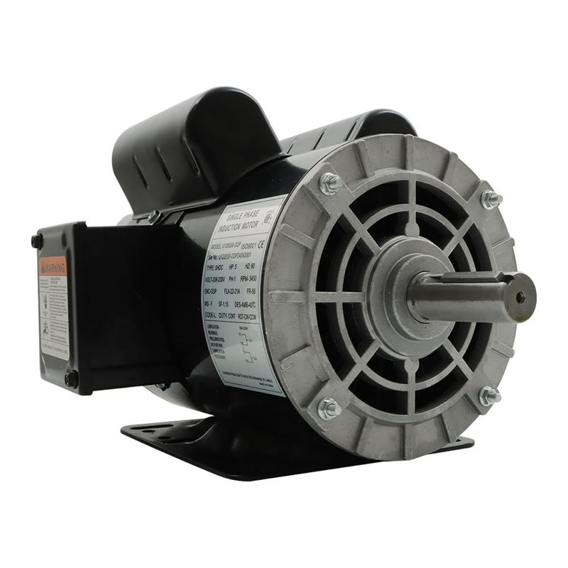 Photo 1 of Single Phase CW/CCW Air Compressor Motor 5HP 56 3450RPM 60HZ for Air Compressors, Pumps, Fans, Etc