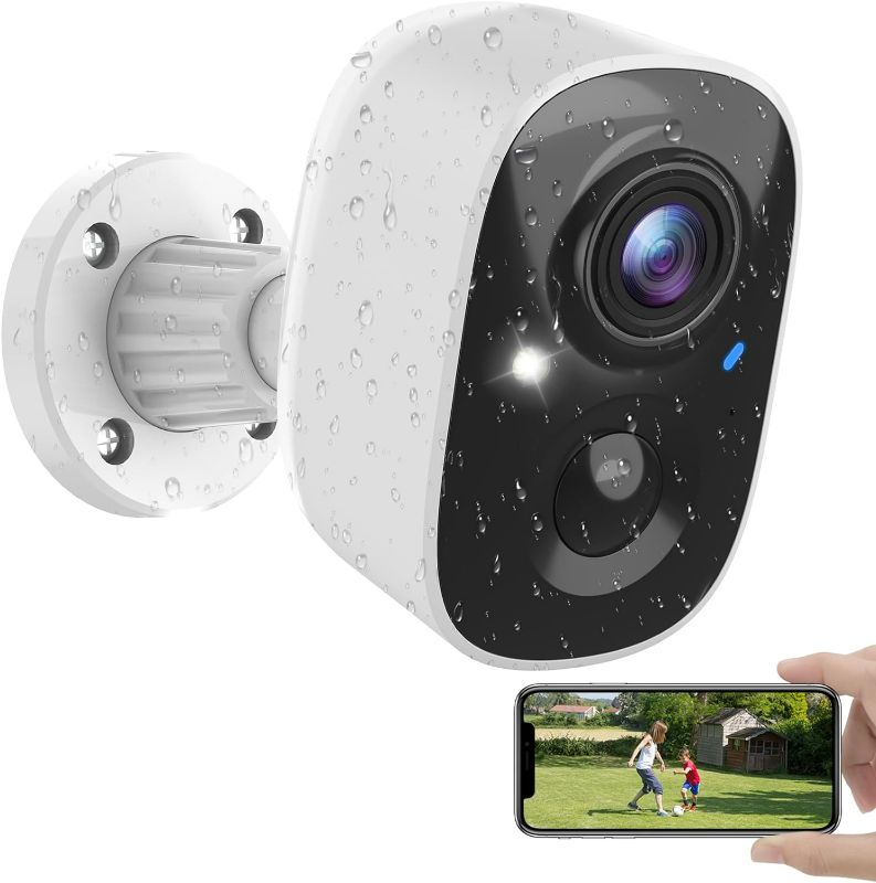 Photo 1 of 2 Security Cameras Wireless Outdoor, Battery Powered Cameras for Home Security Indoor/Outdoor with AI Motion Detection, 2K Color Night Vision, 2-Way Talk, IP66 Weatherproof, SD/Cloud Storage