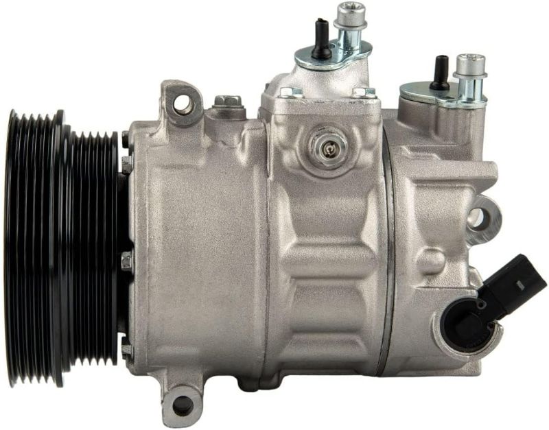 Photo 1 of KAC 198567 AC Compressor Compatible with Beetle 2006-2014 2.5L, J-etta 2.5l 05-14,Passat 2012-14 2.5L, Golf 2010-2014 2.5L, Rabbit 06-09 2.5L, TT RS Quattro 2012-2013 2.5L, Air Conditioning Compressor