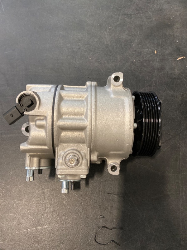 Photo 2 of KAC 198567 AC Compressor Compatible with Beetle 2006-2014 2.5L, J-etta 2.5l 05-14,Passat 2012-14 2.5L, Golf 2010-2014 2.5L, Rabbit 06-09 2.5L, TT RS Quattro 2012-2013 2.5L, Air Conditioning Compressor