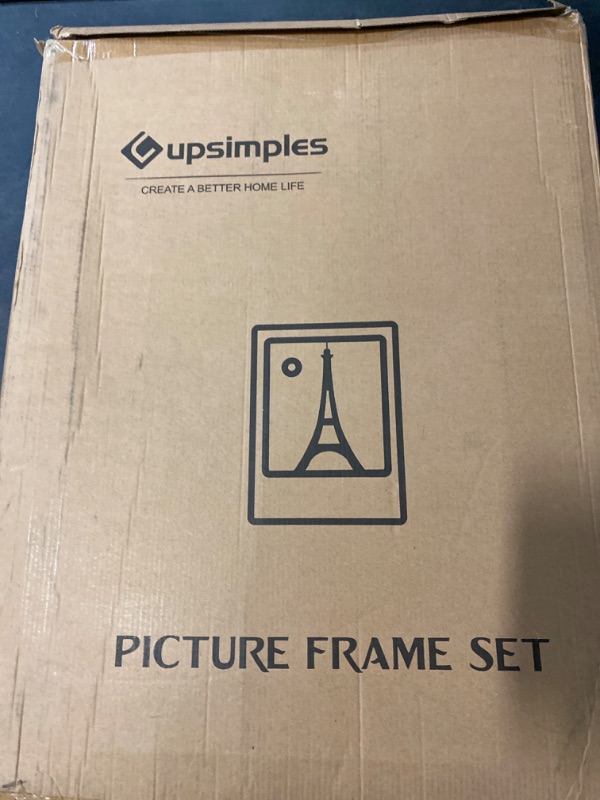 Photo 3 of upsimples 18x24 Picture Frame, Display Pictures 16x20 with Mat or 18x24 Without Mat, Wall Hanging Poster Frame, Gold, 1 Pack