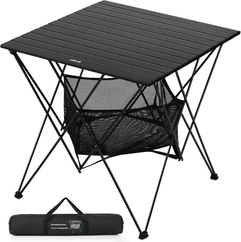 Photo 1 of UltraPort Camp Table, Outdoor Fold up Lightweight Camping Table, Portable Camping Table, Aluminum Rollup Camping Table, with Large Storage Bag