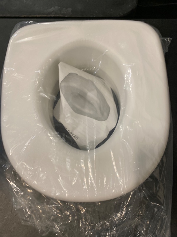 Photo 2 of Carex Toilet Seat Riser - Adds 5.5 Inch of Toilet Height - Raised Toilet Seat with 300 Pound Weight Capacity, Slip-Resistant, Toilet Riser, Elevated Toilet Seat