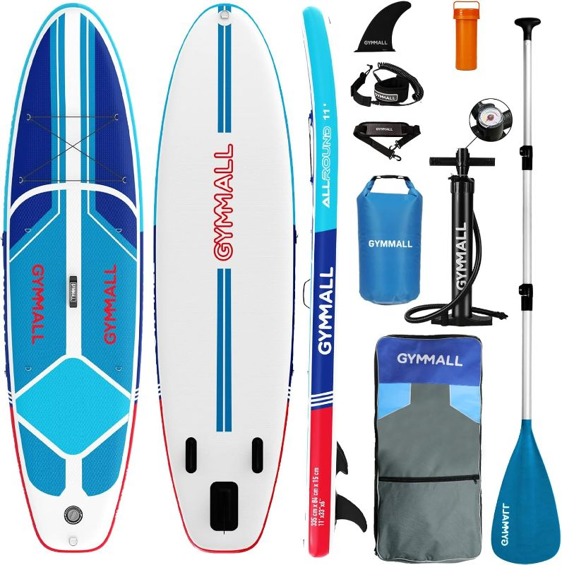 Photo 1 of Paddle Board, Inflatable Stand Up SUP Paddle Boards for Adults & Youths of All Skill Levels, Wide & Non-Slip Deck Design Blow Up Paddleboards with Premium Accessories & Storage Bag