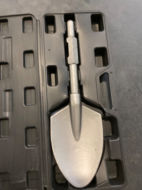 Photo 2 of 1-1/8 in 65A Shank Chisel Bit - 17.3" x 5.3" Hex Clay Spade Clay Shovel Alloy Steel Digging Shovel Bit Chisel - for Demolition Hammer Gardening Landscaping Trenching Concrete Sand Stone