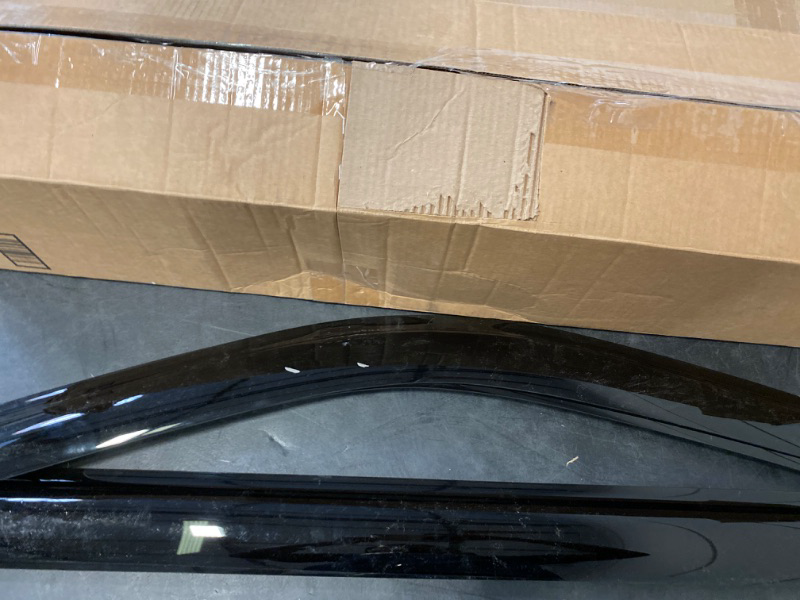 Photo 2 of ** FINAL SALE – SOLD AS IS **  Auto Ventshade [AVS] In-Channel Ventvisor / Rain Guards | Fits 2005 - 2015 Toyota Tacoma Double Cab- Smoke, 4 pcs. | 194056. one ventshade is chipped on the end 