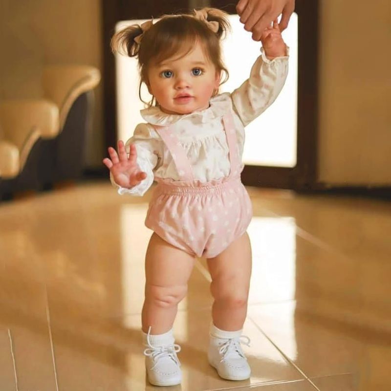 Photo 1 of Big Size Reborn Baby Dolls Girl Vinyl 26 inch Reborn Toddler Dolls Real Looking Baby Dolls Lifelike Baby Dolls Realistic Baby Dolls Girl Toddler Reborn Doll for Boys Girls Aged 3+