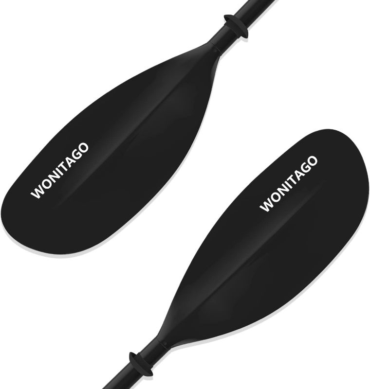 Photo 1 of Kayak Paddles with Alloy Shaft and PP Blade, Floating Kayaking Oars, Adjustable 230-250 cm/90-98 Inches, 210-230 cm/82-90 Inches