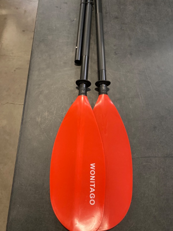 Photo 2 of Kayak Paddles with Alloy Shaft and PP Blade, Floating Kayaking Oars, Adjustable 230-250 cm/90-98 Inches, 210-230 cm/82-90 Inches