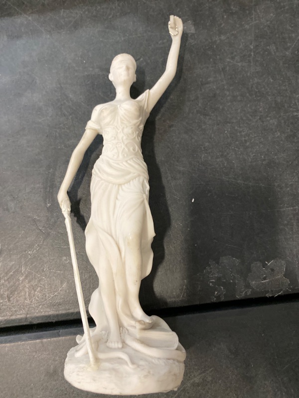 Photo 2 of Desktop Lady Justice Marble Finish Statue Justicia Law Scale