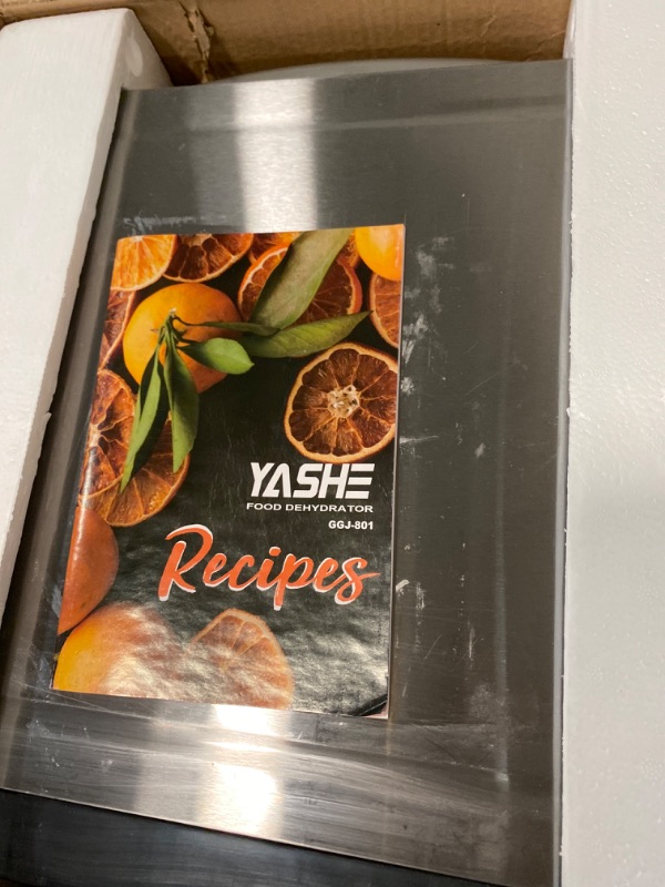 Photo 1 of YASHE Food Dehydrator Machine, 9 Stainless Steel Food Dryer, 1000W Dehydrators for Food and Jerky, Herbs, Meat, Fruit, Dog Treats, 48H Timer and Temperature Control (95-165) Recipes Book Included