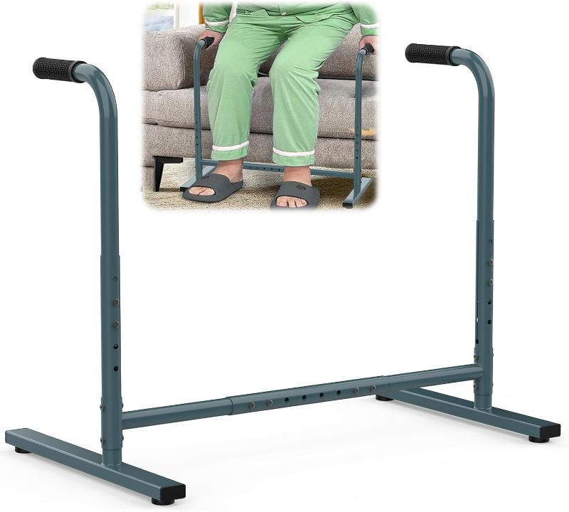 Photo 1 of Couch Chair Sofa Stand Assist for Seniors, Height & Width Adjustable Couch Lift Assist for Elderly Mobility Sit to Stand(300LBs Loading, Dark Gray)