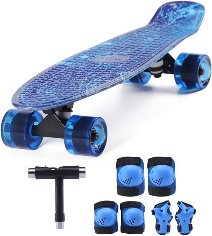 Photo 1 of Kids Skateboard Sets for Beginners with Protective Gear and Skate Tool