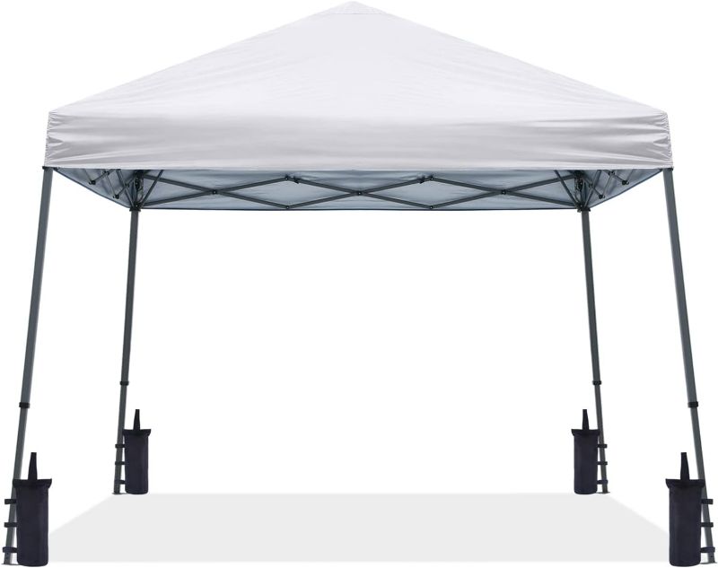 Photo 1 of ABCCANOPY Stable Pop up Outdoor Canopy Tent 10 x 10 ft Base / 8 x 8 ft Top, White