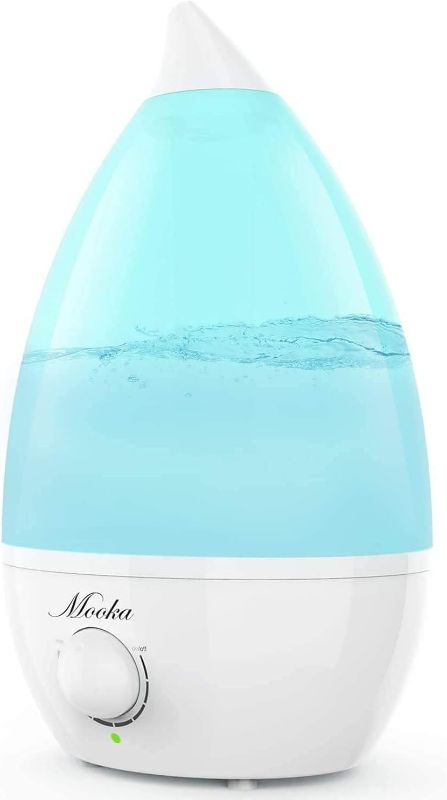 Photo 1 of Mooka Humidifiers 2-in-1 Cool Mist Humidifier Diffuser for Baby Home Bedroom Office, 2L Essential Oil Diffuser with Adjustable Mist Output, Waterless Auto-Off, Whisper-Quiet, Up to 21 Hours, BPA Free