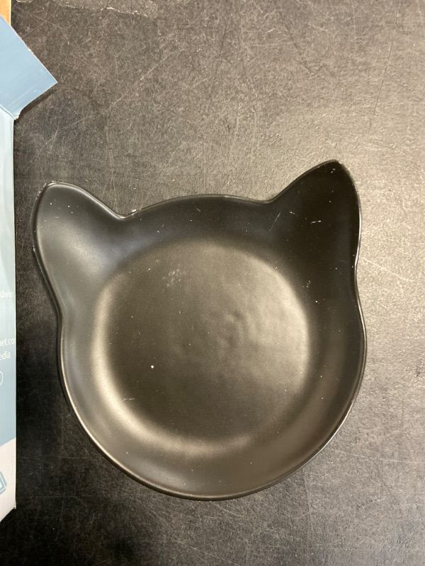 Photo 2 of 6" Cat Head Shaped Serving Tray - Black, 3D Printed in USA, Perfect for Parties and Events, Durable PLA Material, Hand Washable