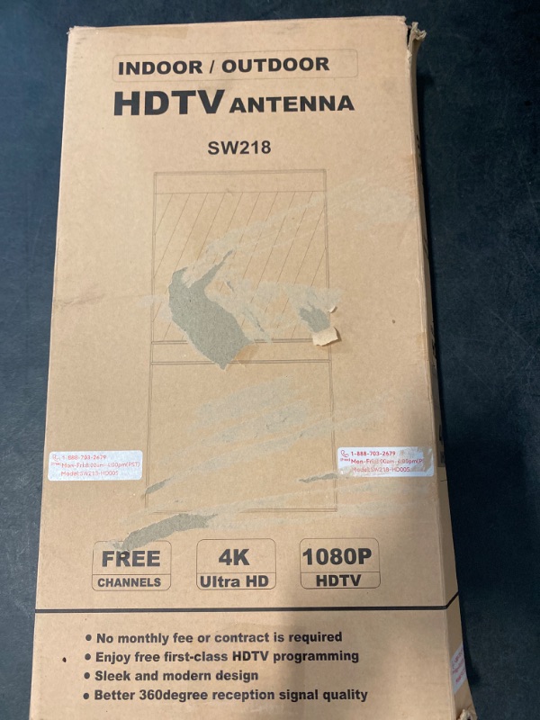 Photo 3 of 2024 Newest TV Antenna Indoor Smart Digital Up to 2200+ Miles-HD TV Antenna Outdoor for Local Channels with Amplifier and Signal Booster-52ft Coax HDTV Cable/AC Adapter-Support 8K 4K 1080p