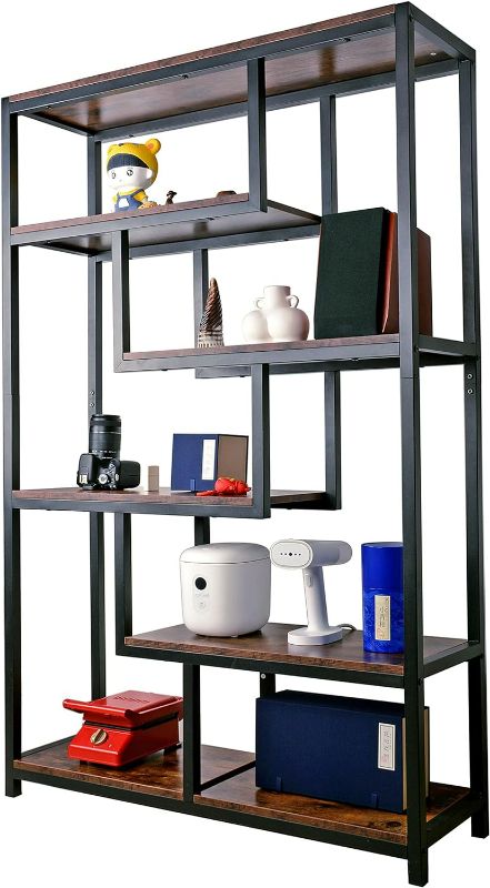 Photo 1 of 5 Tier Bookshelf Tall Bookcase bookcases and Book Shelves 5 Shelf Bookshelves and bookcases Wide Bookshelf for Bedroom Large Bookshelf Small Bookcase Shelf Book case Book Shelf for Office (white)