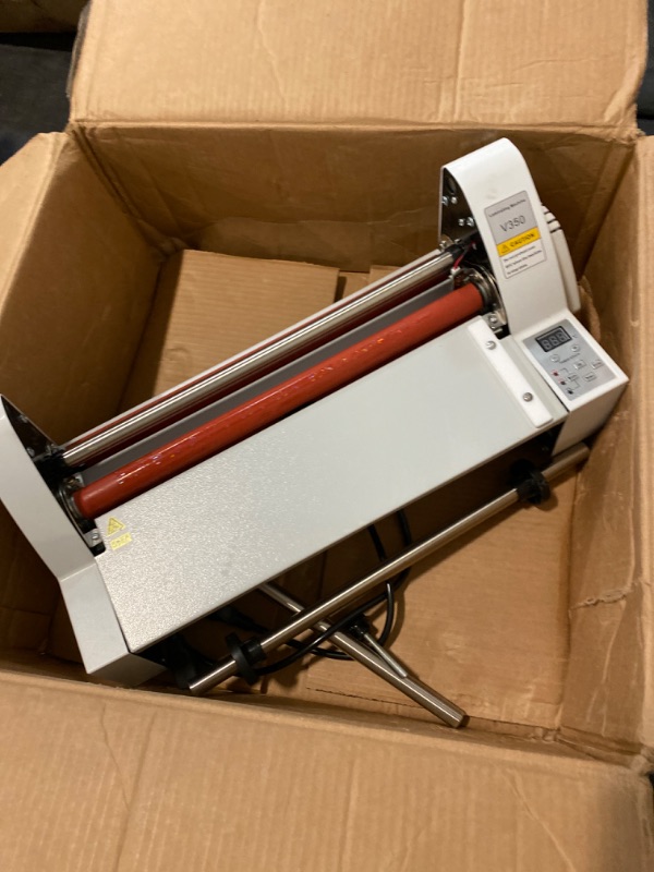 Photo 2 of 18inch Laminating Machine with a Laminating Film Roll Office Presentation Laminators Hot Cold Roll Laminator Single Dual Sided Thermal Laminating Machine Commercial Photo Laminator School Office Use