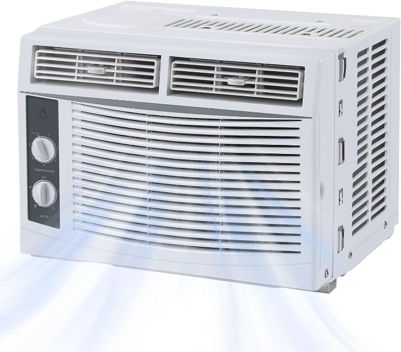 Photo 1 of GAOMON 5,000 BTU Window Mounted Air Conditioner - Efficient Cooling Small Window AC Units with Easy-to-Use Mechanical Controls and Washable Filter, Cool up to 150 Sq.Ft., 110-115V